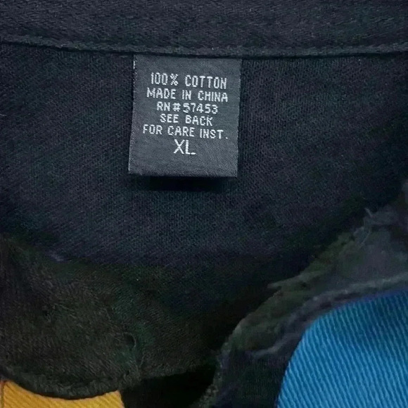 Vintage 90’s Machine Colorblock 💯 cotton shirt - Picture 4 of 4